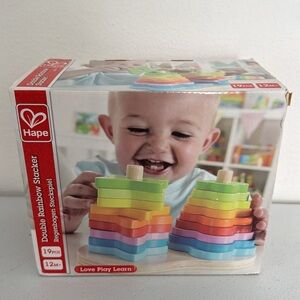Hape Double Rainbow Stacker 19 Pieces